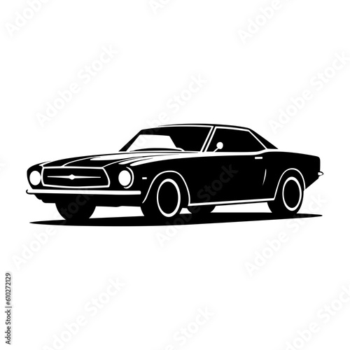 Classic Muscle Car Illustration