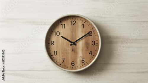 clock on wall. time. generative ai