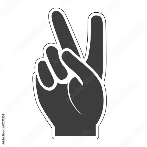 peace sign hand