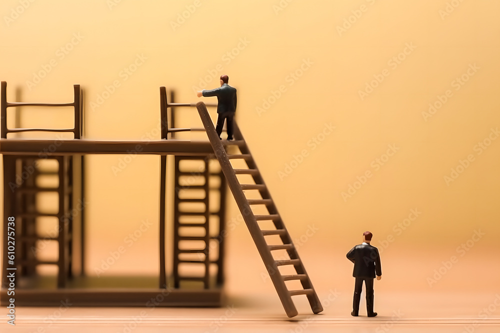 Business Growth Illustration: Conceptualizing the Path to Success for Start-ups Business Growth Illustration: Conceptualizing the Path to Success for Start-ups