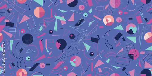 Abstract seamless patterns 80s 90s styles