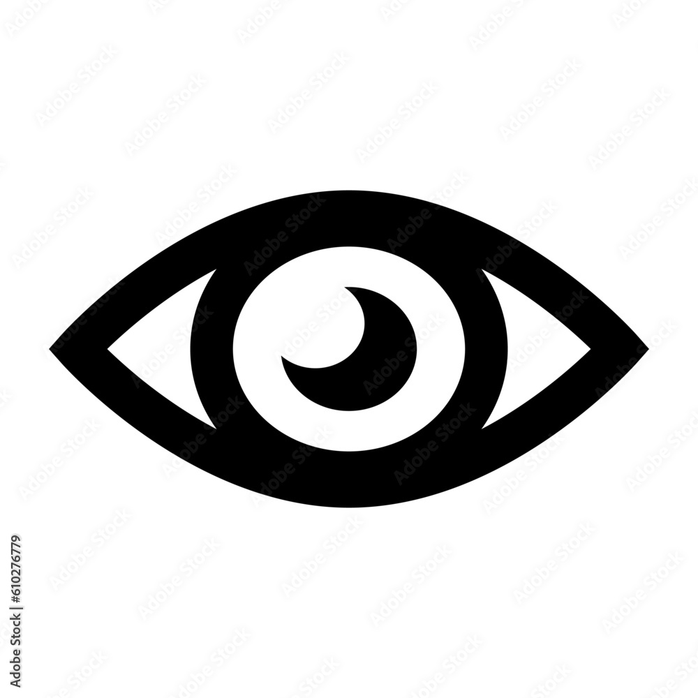 Beautiful eye silhouette icon. Vector. Beautiful eye silhouette icon. Vector.