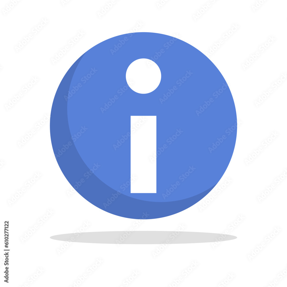 Information icon and shadow icon. Vector. Information icon and shadow icon. Vector.