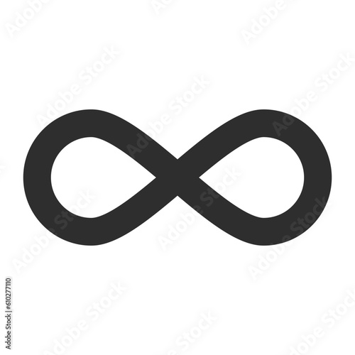 Simple infinite icon. Infinity. Unlimited sign. Vector.
