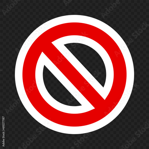 Free Download Stop sign isolated on black transparent background. Vector. - GFXLoad