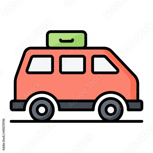 Wallpaper Mural Tour Van Line Color Icon Torontodigital.ca