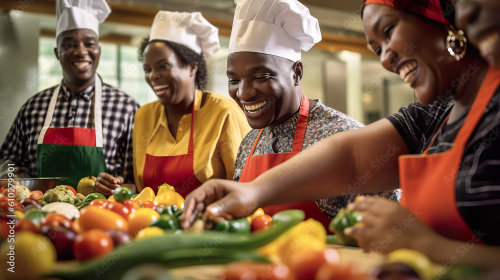 Generative AI. Culinary Instructor Demonstrating Flawless Knife Skills