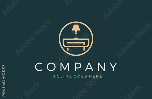 Home furnishings logo, home living, interior, architecture
