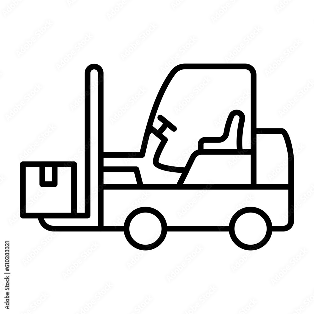 Forklift Outline Icon