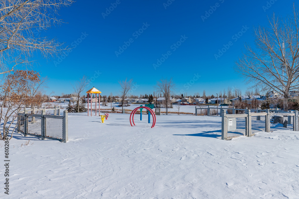Dundonald Park in the city of Saskatoon, Saskatchewan, Canada