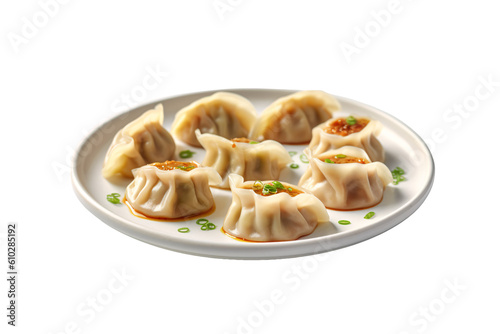 Dumplings on plate