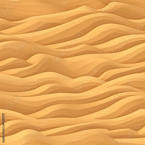 Illustrated sand dune pattern, seamless tile © Kristiyan