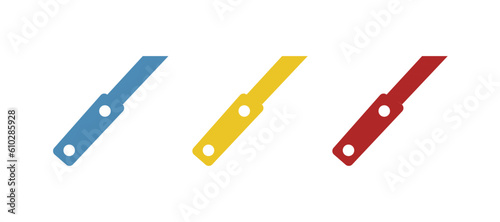 knife icon on a white background, vector illustration