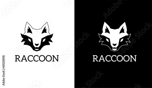 illustration vector graphic of template logo symbol raccoon head