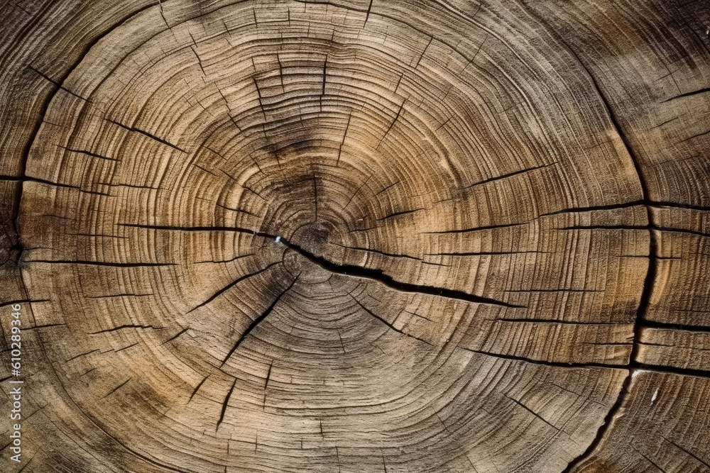 Oak wooden background wallpaper, wood texture, flat view of stump cut texture. Generative Ai. Oak wooden background wallpaper, wood texture, flat view of stump cut texture. Generative Ai.