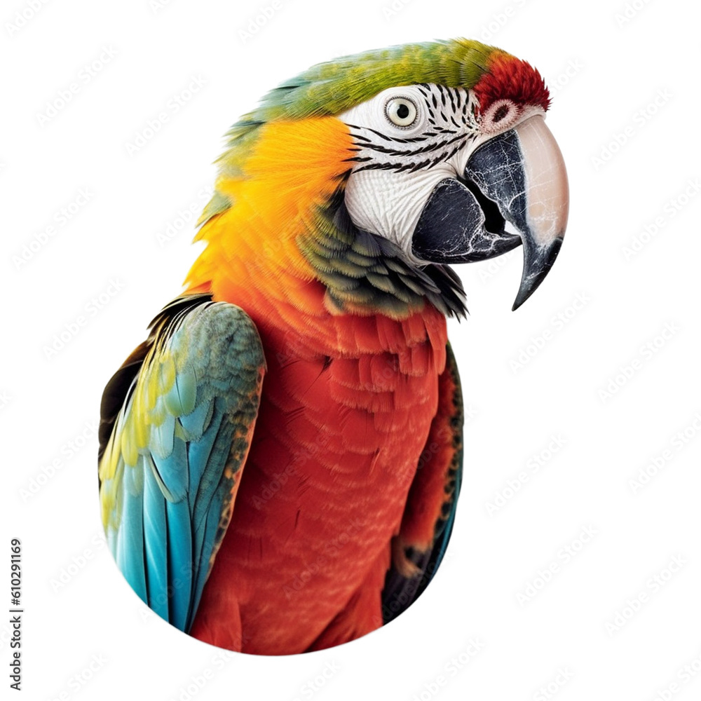 parrot character sticker
