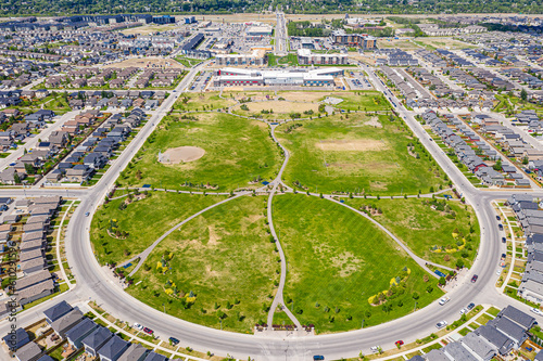 Alexander MacGillivray Young Park Aerial in the city of Saskatoon, Saskatchewan, Canada