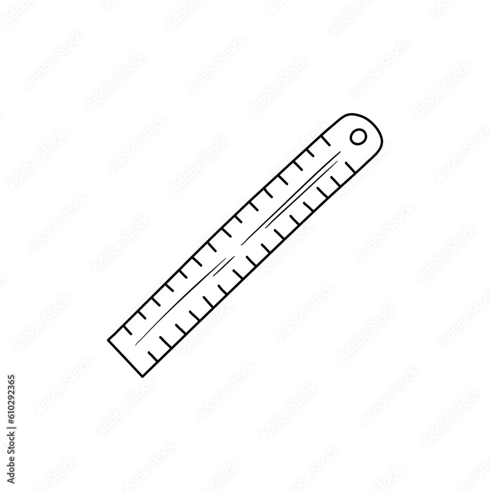 doodle icon. ruler. vector illustration doodle icon. ruler. vector illustration