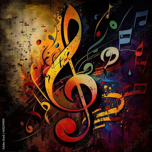 An abstract illustration inspired by musical notes - Artwork 5