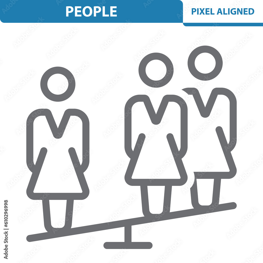 People Icon. Woman, Women, Businesswoman, Businesswomen, Seesaw, Boss, Manager, Business People People Icon. Woman, Women, Businesswoman, Businesswomen, Seesaw, Boss, Manager, Business People