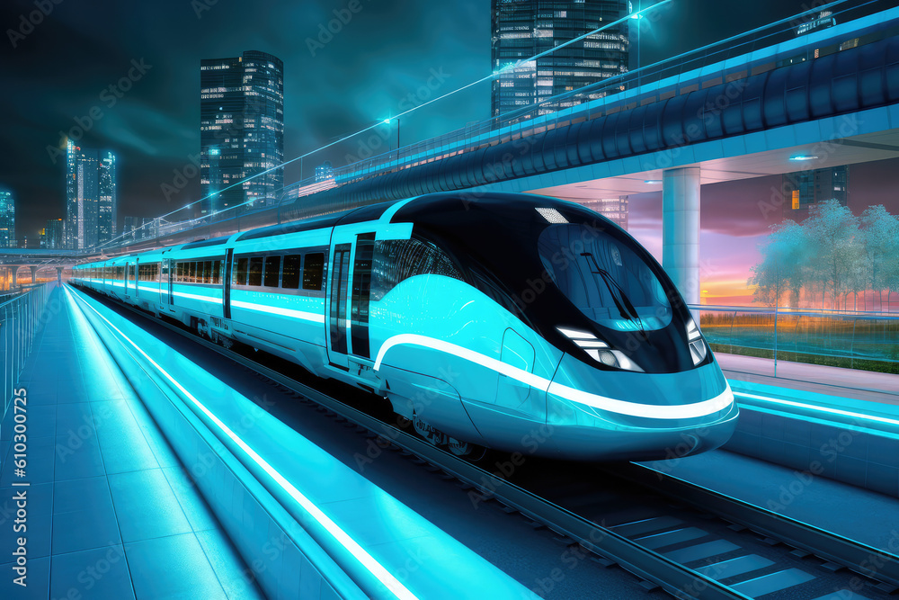 The concept of new energy autonomous vehicles in cities. The concept of new energy autonomous vehicles in cities.