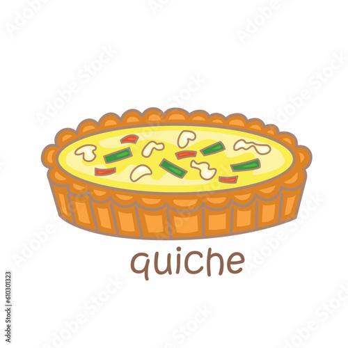 Alphabet Q For Quiche Vocabulary School Lesson Reading Writing