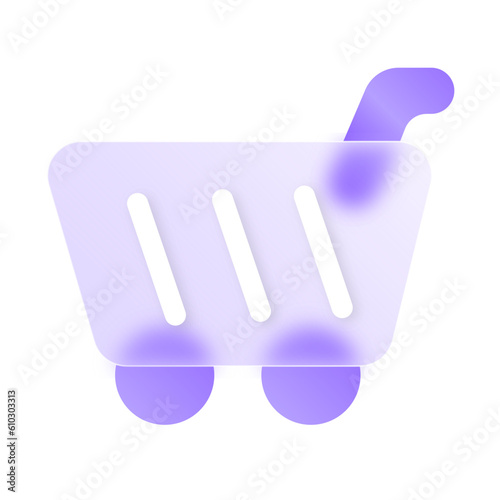 Cart Shopping Glassmorphism Icons and Symbol Png Svg Illustrator