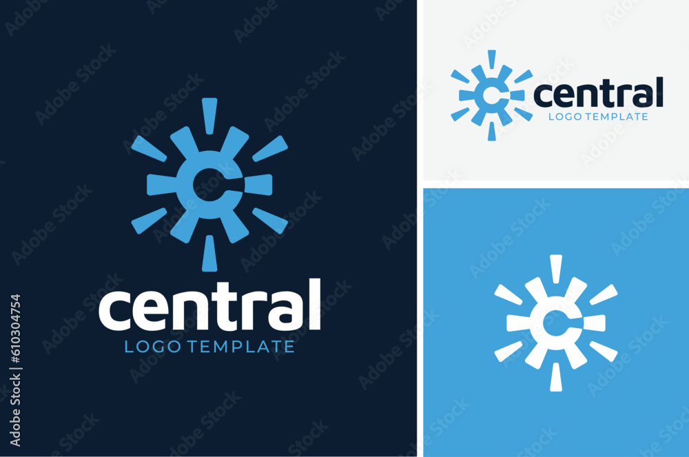 Initial Letter C Core Center Central Cog Cogwheel Circular Circuit Control simple modern logo design Initial Letter C Core Center Central Cog Cogwheel Circular Circuit Control simple modern logo design