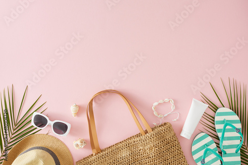 Sticker Trendy summer vacation concept