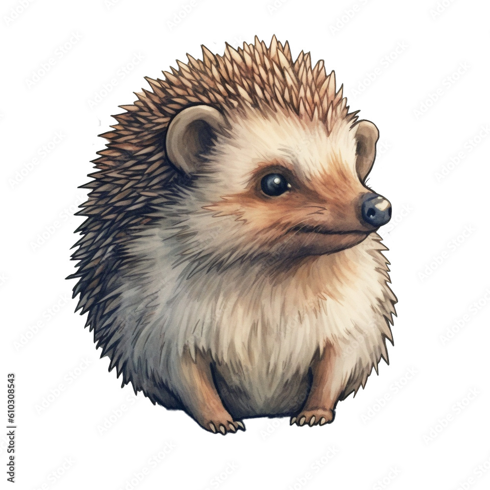 Obraz premium hedgehog character sticker