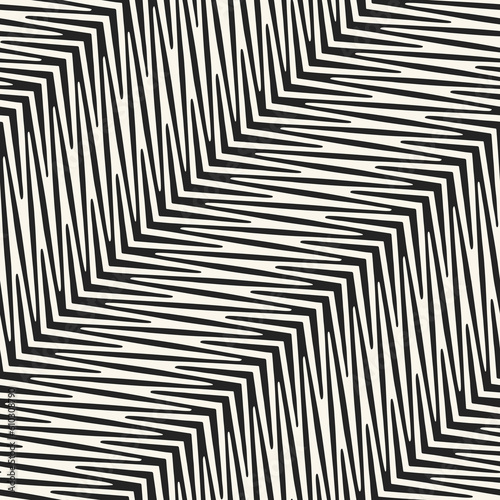 Monochrome Variegated Textured Herringbone Pattern