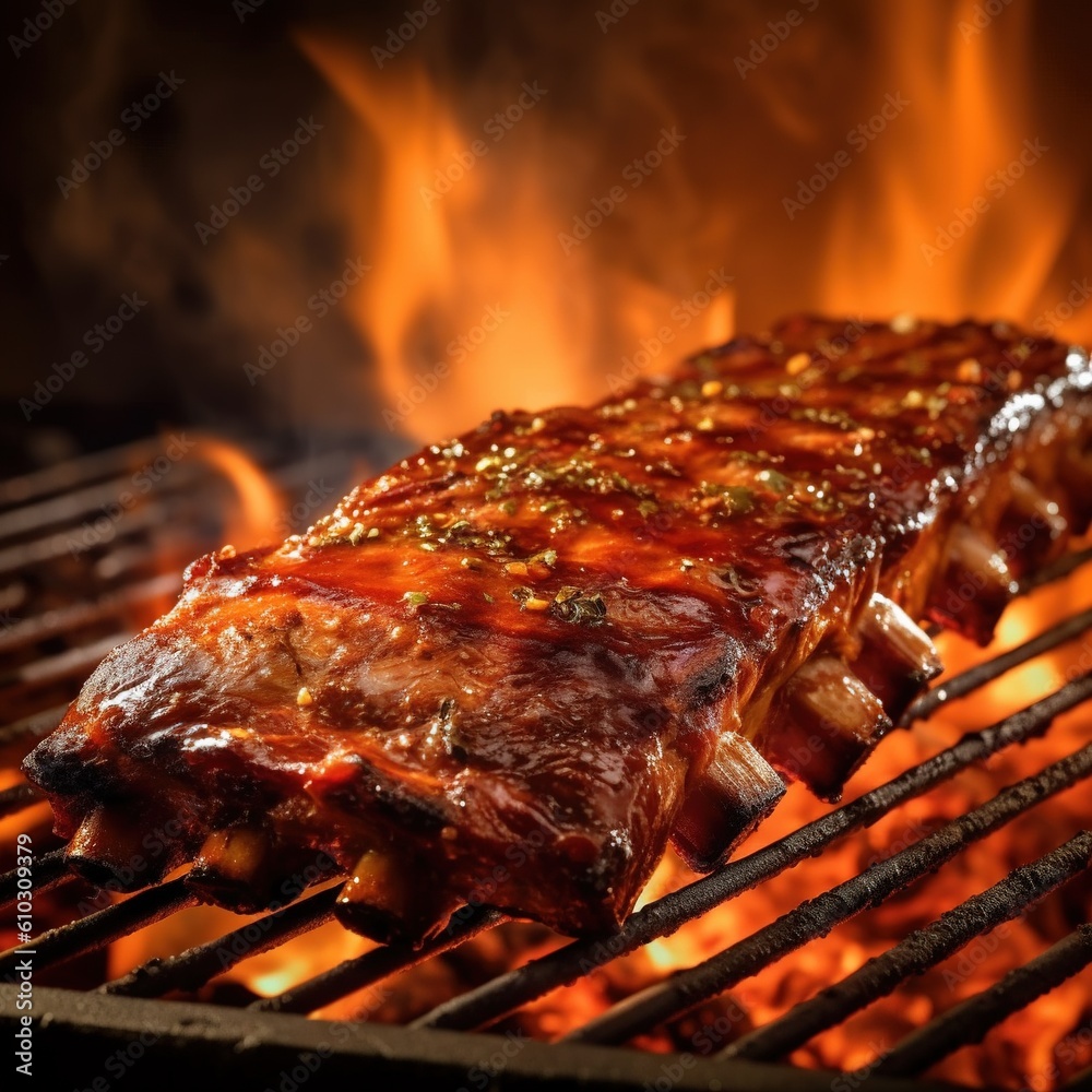meat on the grill. Generative AI
meat on the grill. Generative AI