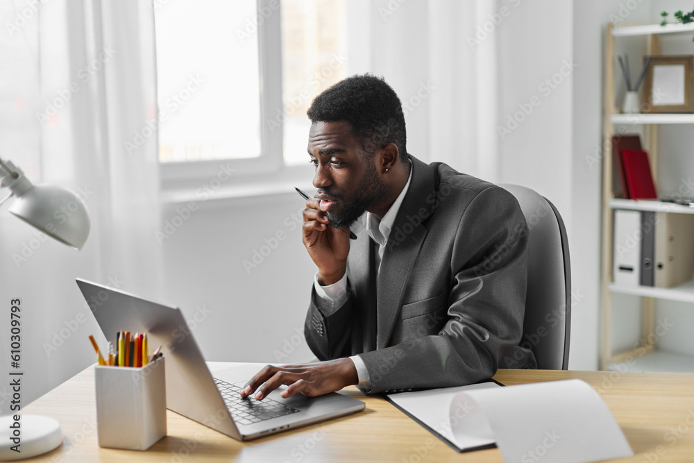 job man online entrepreneur freelancer african american laptop office education student computer job man online entrepreneur freelancer african american laptop office education student computer