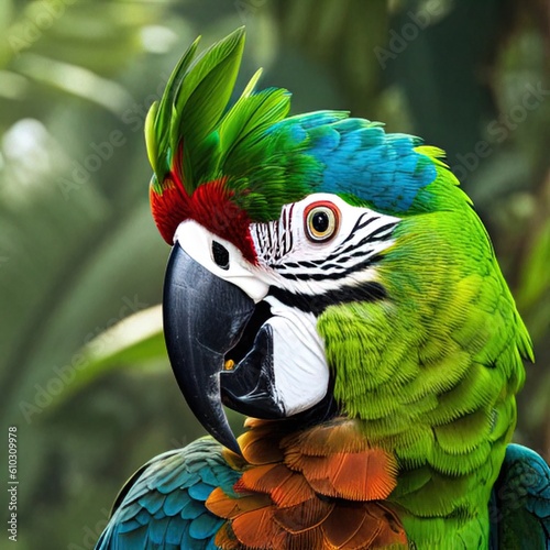 Green parrot