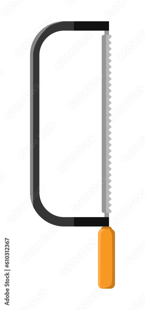 hack saw illustration, vector clipart on a white background. hack saw illustration, vector clipart on a white background.