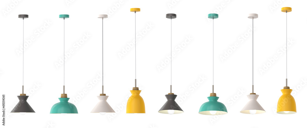 3d render Modern chandelier. isolated on background 3d render Modern chandelier. isolated on background