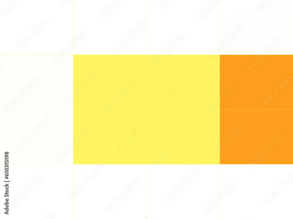 Orange squares on white background, abstract design