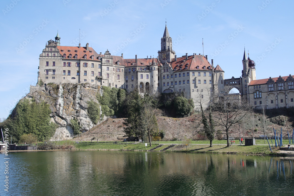 Panorama of Sigmaringen castle, Baden Wuerttemberg, Germany