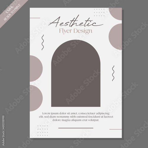 aesthetic template poster editable eps cc