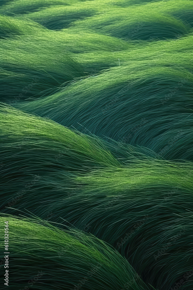 A wavy pattern formed by grass. A wavy pattern formed by grass.
