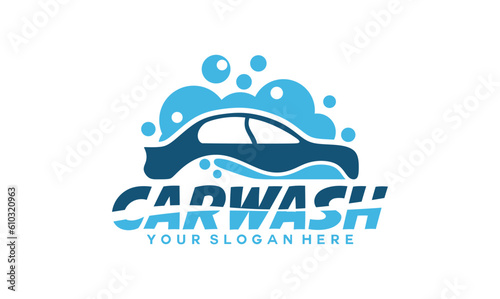 Car Wash Logo Template Design, Car Wash Logo Template Illustration