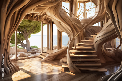 Adventure Haven A thrilling and exciting hideaway built high in the trees  designed for endless exploration and outdoor fun.  generative AI.