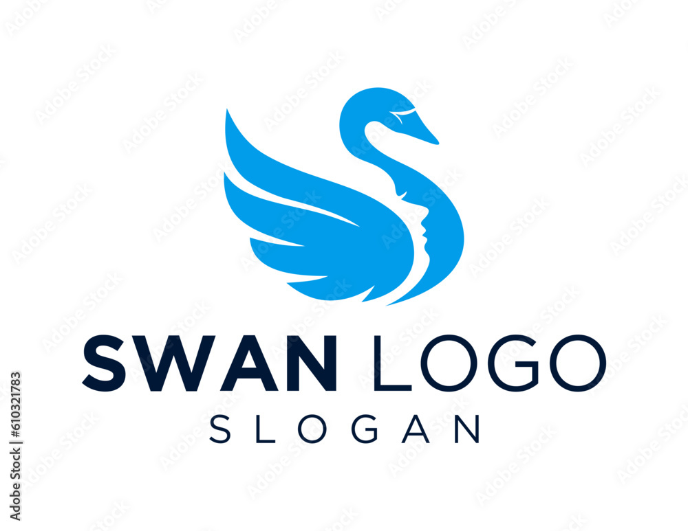 Logo about Swan on a white background. created using the CorelDraw application. Logo about Swan on a white background. created using the CorelDraw application.