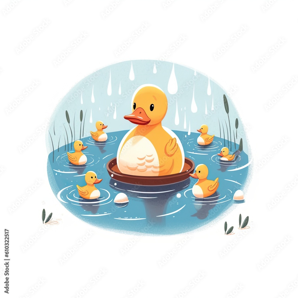 Rubber duck logo for Kids companies and for other promo materials ...