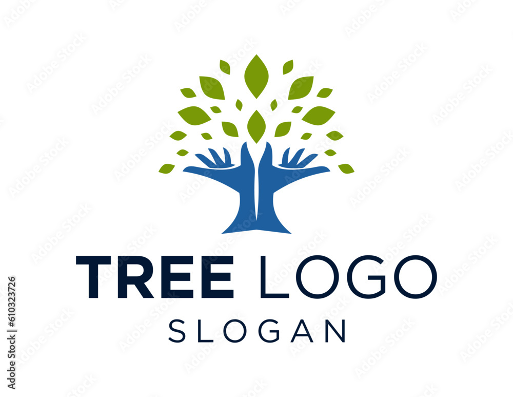Obraz premium Logo about Tree on a white background. created using the CorelDraw application.