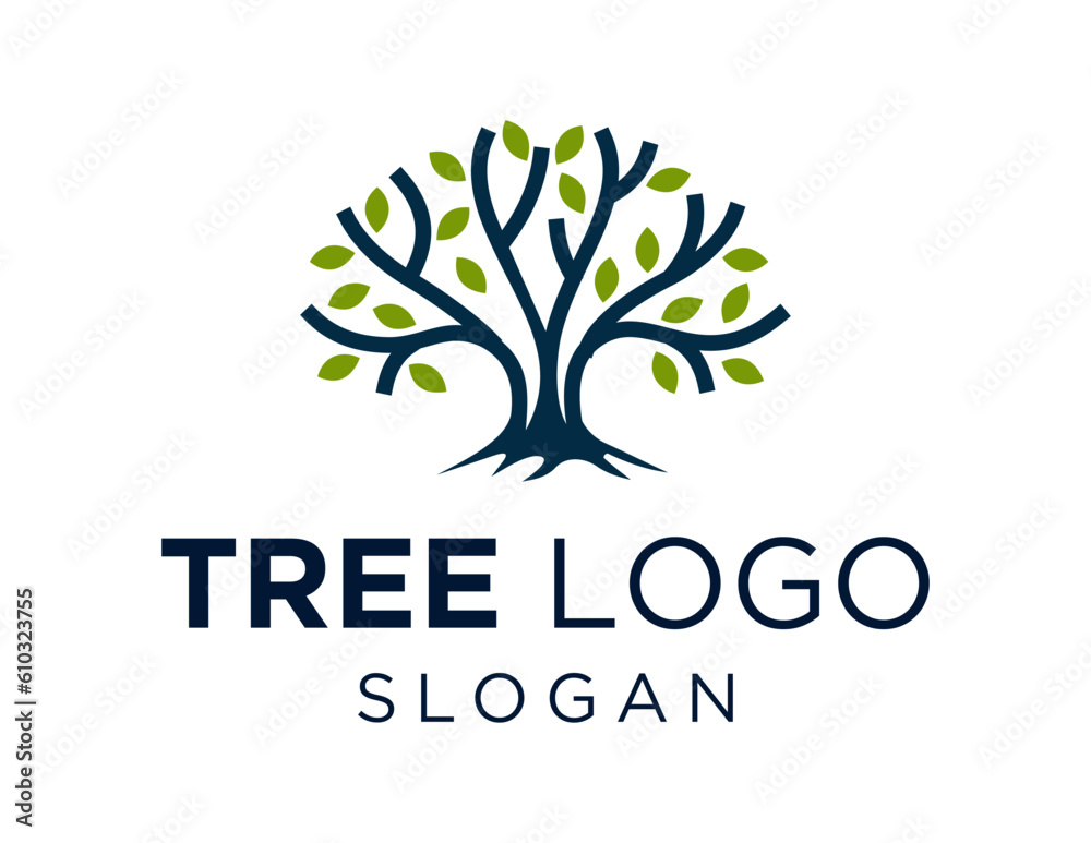Obraz premium Logo about Tree on a white background. created using the CorelDraw application.
