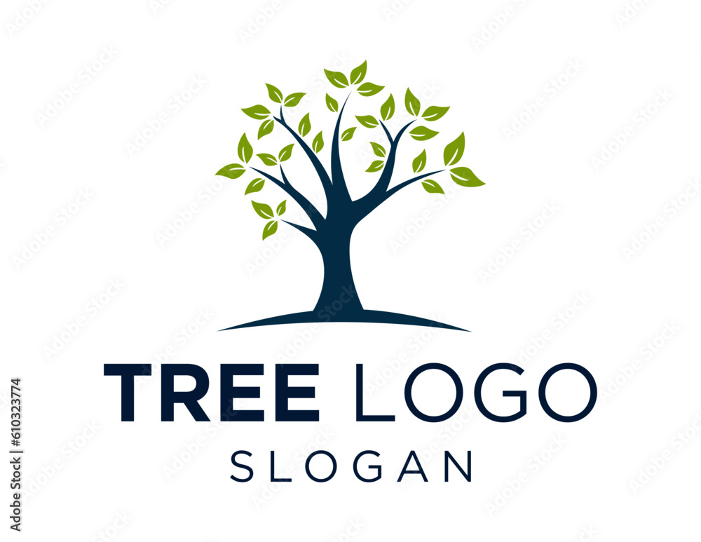 Obraz premium Logo about Tree on a white background. created using the CorelDraw application.