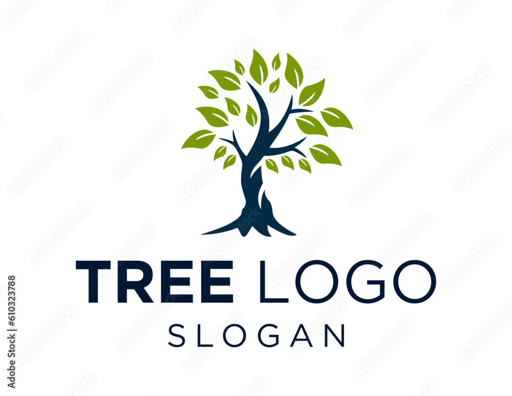 Obraz premium Logo about Tree on a white background. created using the CorelDraw application.
