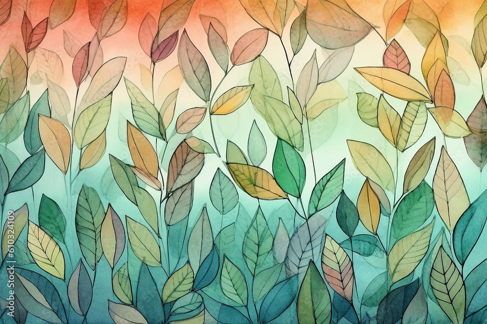 Valentine Background watercolor Generative AI Valentine Background watercolor Generative AI
