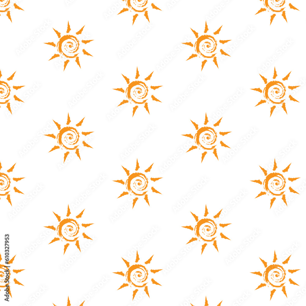 seamless pattern with sun